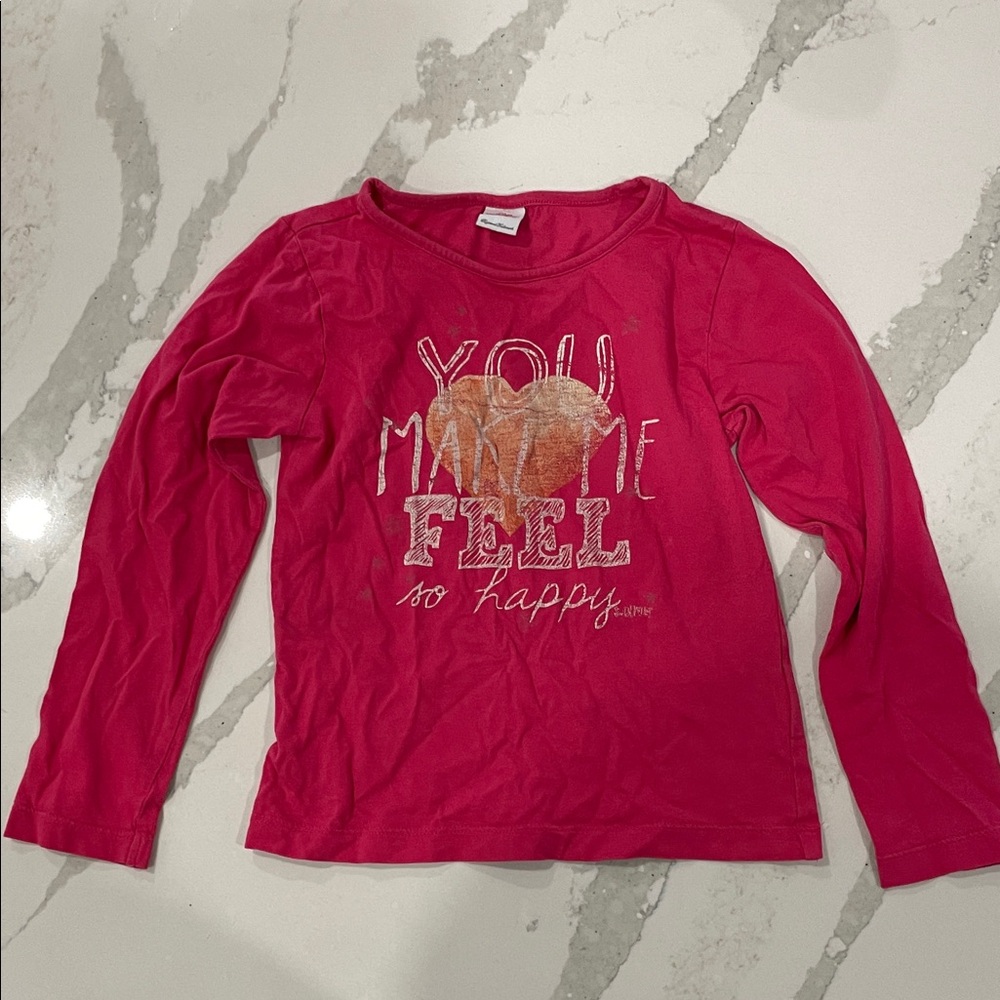 S.Oliver size 116-122 Pink Long Sleeve Kids Tee